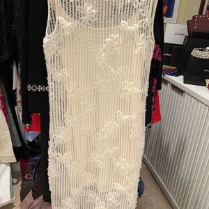 Elegant Cream Lace Dress